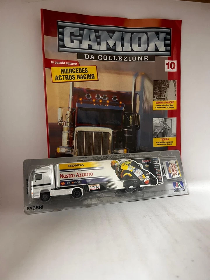 MERCEDES ACTROS RACING 1:87 USCITA 10 Valentino Rossi 46 CAMION ITALERI - Immagine 1 di 2