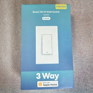 4 PACK 3-Way Smart Light Switch 2.4G WiFi Light Switch MSS550 - Picture 1 of 4