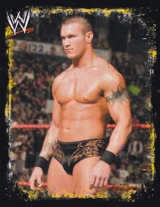 Randy Orton 2009 Topps WWE Rivals Album Stickers Card P-3 Legend Spanish Version