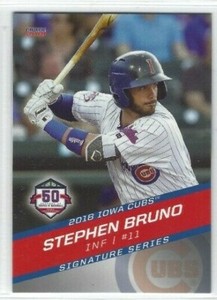 2018 Iowa Cubs (Triple-A Chicago Cubs) Stephen Bruno