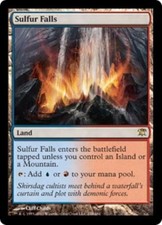 WOTC MtG Innistrad Sulfur Falls (R) (Foil) EX