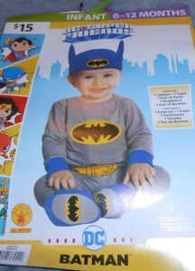 DC Super Friends Batman Rubies Infant Costume Dress up 6 to 12 months New - Picture 1 of 5