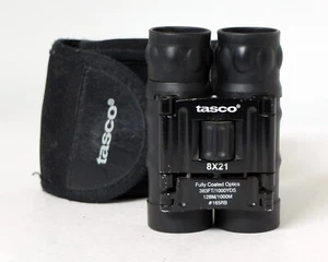 Tasco 8x21 Compact Binoculars Fully Coated #165RB - Picture 1 of 4