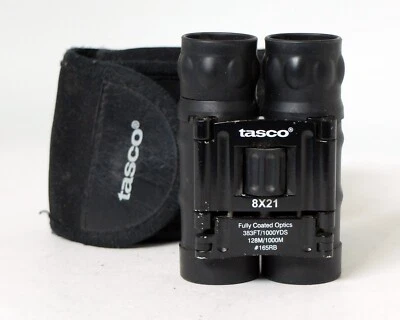 Tasco 8x21 Compact Binoculars Fully Coated #165RB - Image 1 of 4
