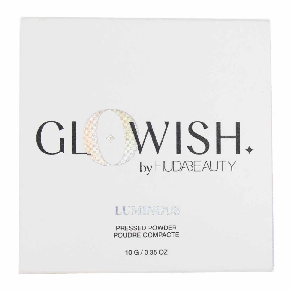 HUDA BEAUTY GloWish Luminous Pressed Powder - 0.35oz -Select Shade NEW Buildable - Image 1 of 4