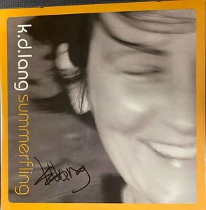 K. D. LANG PERFECTLY SIGNED ALBUM COVER WITH JSA COA. THE BEST ON EBAY! - Picture 1 of 2