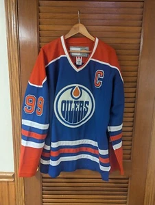 Vintage CCM Edmonton Oilers Wayne Gretzky Heroes Of Hockey Jersey Size 52 GOAT - Picture 1 of 7
