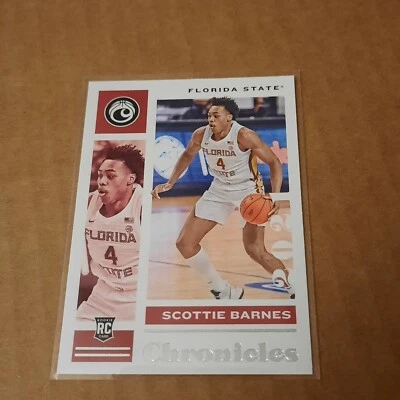 2021 Chronicles Basketball Draft Picks Scottie Barnes RC #7 Toronto Raptors  - Image 1 of 2