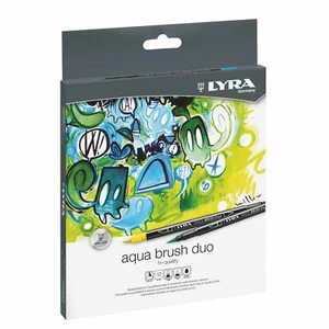 Boite de 12 feutres pinceaux de couleur, LYRA aqua brush duo, Neufs - Foto 1 di 4