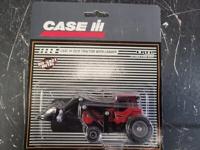ERTL 1/64 Case IH 8920 Tractor with Loader on Gray Striped Card 4289 1996 New - Image 1 of 3