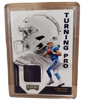 2019 Panini Playoff Turning Pro Rookie Easton Stick Jersey Blue #TP-19 Chargers - Image 1 of 3