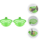 2pcs Plastic Bird Nesting Bowls for Breeding Cage Accessories