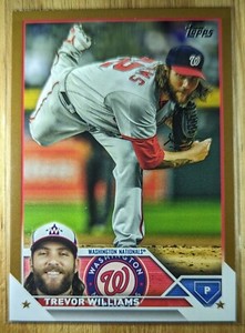2023 Trevor Williams Topps Update #US48 GOLD Parallel /2023 Nationals MLB