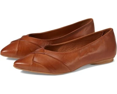 Zapatos sin cordones Miz Mooz Josefine planos para mujer 7,5-8 cuero marrón punta P477 Foto 1 de 4