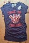 Vintage NWT New Look 2010 World Cup Maternity Top 'Come On England', Size 12