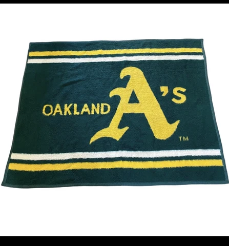 Oakland A’s Athletics Biederlack Stadium Blanket MLB Baseball 48x60 Cover