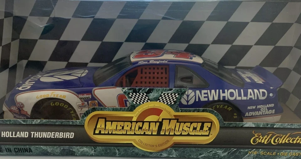 Подписанный Ron Barfield ERTL 1996 Ford THUNDERBIRD 1:18 литой No94 New Holland - Изображение 1 из 4