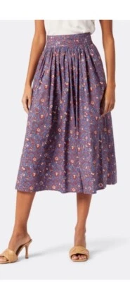 Falda midi de algodón estampada JOIE Morot talla 6 Foto 1 de 4