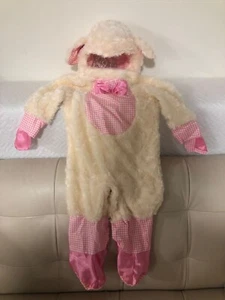 GIRLS LAMB COSTUME EASTER HALLOWEEN RUBIES SIZE 6-12 MONTHS - Picture 1 of 3