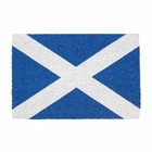 Coir Door Mat Natural Indoor Outdoor Welcome Mats 60 x 40cm Scotland Flag