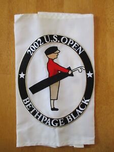 2002 US Open Bethpage Black Golf Pin Flag Tiger Wins by 3 Strokes