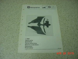Husqvarna Spare Parts Manual IPL Single Blade Plow Attachment Garden Tractor - Imagen 1 de 1