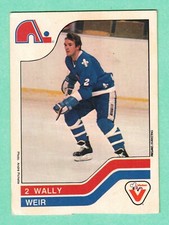 (1) WALLY WEIR 1983-84 VACHON CAKE FOOD # 79 NORDIQUES VG CARD  (I1134)
