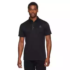 Camisa polo negra de manga corta Reebok Performance para hombre talla S - Imagen 1 de 5