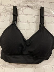Ingrid & Isabel Womens Small Maternity Bra Black Adjustable Straps Stretch NWOT - Picture 1 of 5