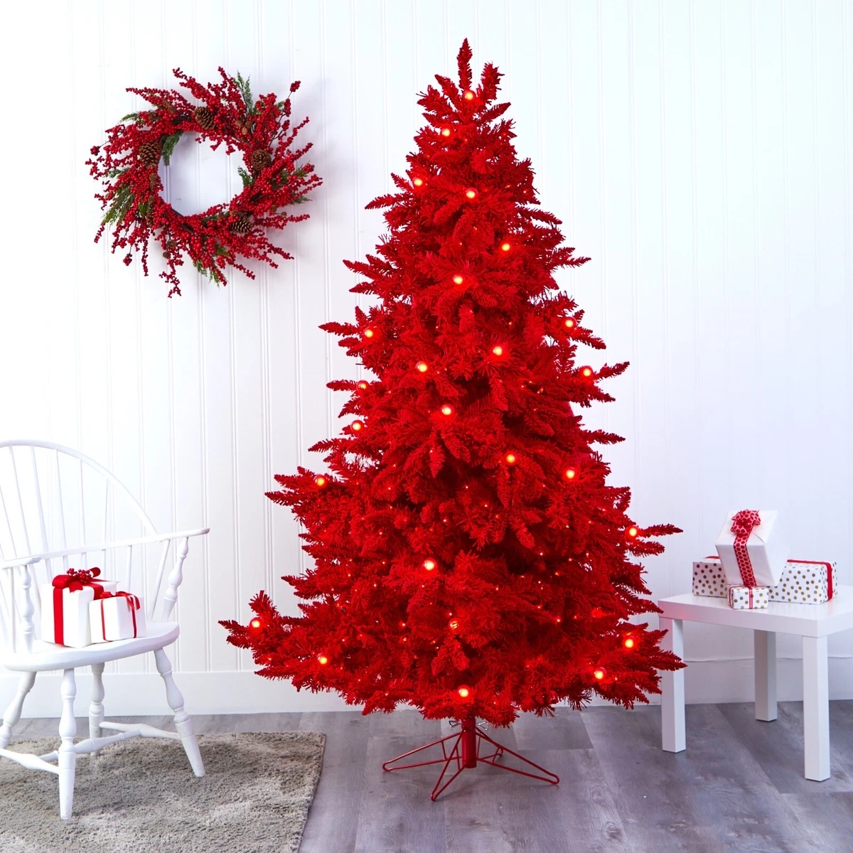 Yaheetech Mini árbol De Navidad Artificial Con Nieve, 92 Cm, Con 50
