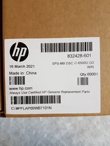 HP EliteBook 850 G3 i7-6500U 2.5GHz, 4MB Level-3 cache Motherboard 832428-601 - Picture 1 of 5