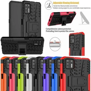 For Motorola Moto G9 Plus case, XT2087 Armour Shockproof TOUGH Stand Phone Cover - Zdjęcie 1 z 18