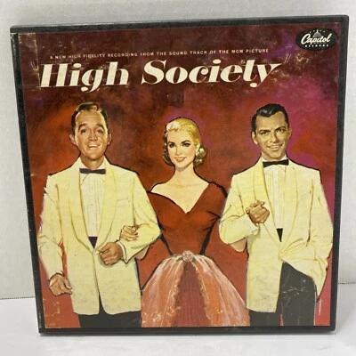 High Society Crosby, Kelly, & Sinatra Box Set (4) 45 RPM Records #EDM 750 - Image 1 of 4