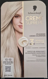 CREME SUPREME Pflegende Coloration 10-19 Extra-Helles Perlblond NEU OVP - Bild 1 von 4