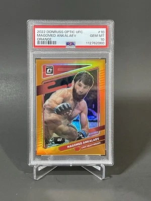 2022 Donruss Optic UFC Magomed Ankalaev, Orange /49 PSA 10, Pop1 - Image 1 of 4