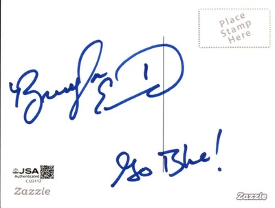 Braylon Edwards Signed Inscribed Ann Arbor Postcard Michigan Wolverines JSA COA - Image 1 of 2