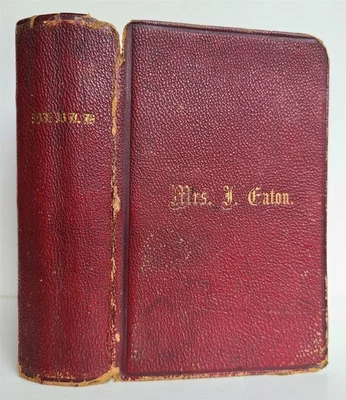 1866 BIBLE in ENGLISH ANTIQUE OLD & NEW TESTAMENTS Americana WALLET STYLE - Image 1 of 4