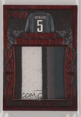2017 Leaf Q Patch Perfect Red Spectrum /3 Donovan McNabb #PP-46 Patch - Image 1 of 2