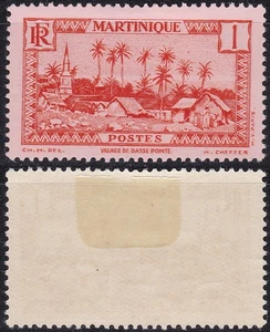 Martinique 1933 1 C. Basse-Pointe Sc-133 MLH OG #W20 - US Seller - Picture 1 of 1