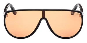 Gafas de sol Tom Ford Achilles FT1182 masculinas negras brillantes 00 mm nuevas 100 % auténticas - Imagen 1 de 9