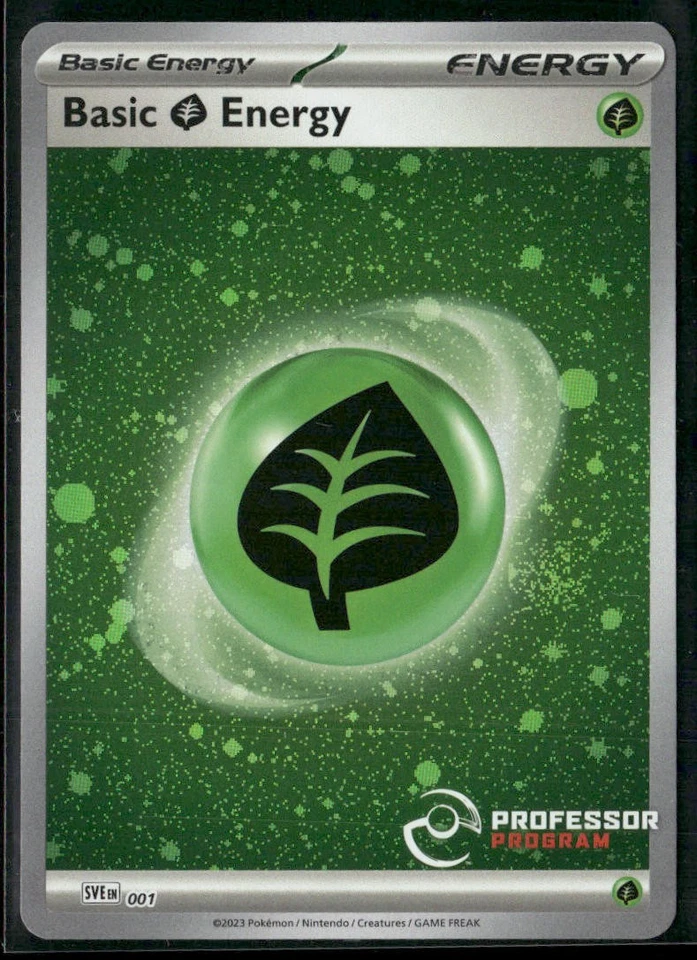 Grass Energy Professor Program SVE001 - Pokemon TCG 2023 Promo - Image 1 of 4