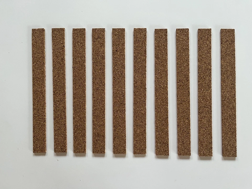 KORK-KÜHNE Korkstreifen zur Passoptimierung 10 Stück Hut Hutband Korkeinlage 3 mm stark