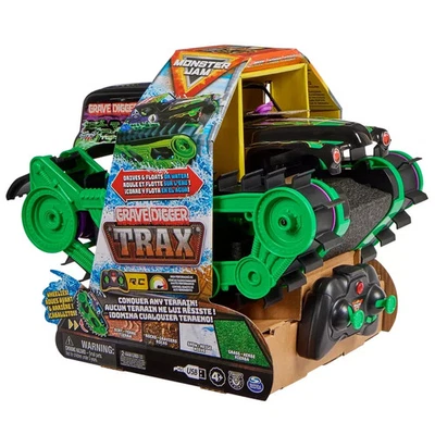 Brand New Monster Jam Grave Digger Trax All-Terrain Remote-Control Vehicle - Image 1 of 4