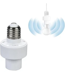 Motion Sensor Light Socket, Radar Motion Screw LED CFL Incandescent Bulb Adapter - Picture 1 of 4
