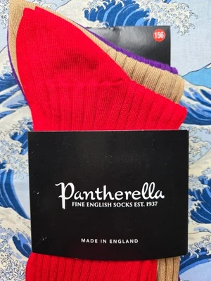 Pantherella Men's English Long Cotton Socks 3-Pack Ribbed UK 6- 7 EU 39-40 £54 - Image 1 of 4