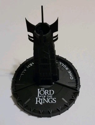 3d Printed Dice Tower Isengard Tower Lord Of The Rings Black & Marble - Image 1 of 4