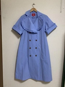 Vivienne Westwood Love Jacket Ruffle Trench Coat Dress 00 Size Blue Brand New - Picture 1 of 12