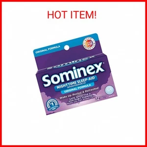 Sominex Nighttime Sleep-Aid, Safe and Effective, Non-Habit Forming, Original For - Picture 1 of 2