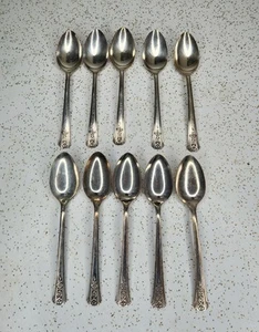 Oneida Community Tudor Plate "Fortune" 1939 Teaspoons 6", Lot of 10 - Picture 1 of 8