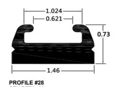 Perfil deslizante de repuesto negro SP1 28 56 pulgadas Ski-Doo MXZ 550F 10-14 Foto 1 de 4